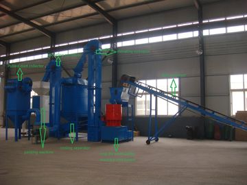 Çin 1T/H Biomass Pellet Making Machine Wood Pellet Production Line For Bamboo , Peanut Shell Tedarikçi